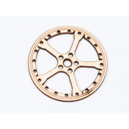 L770-Decoratiune lemn  " Cerc model abstract   " 7 cm - 1 buc