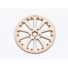 L772-Decoratiune lemn  " Cerc model abstract   " 7 cm - 1 buc