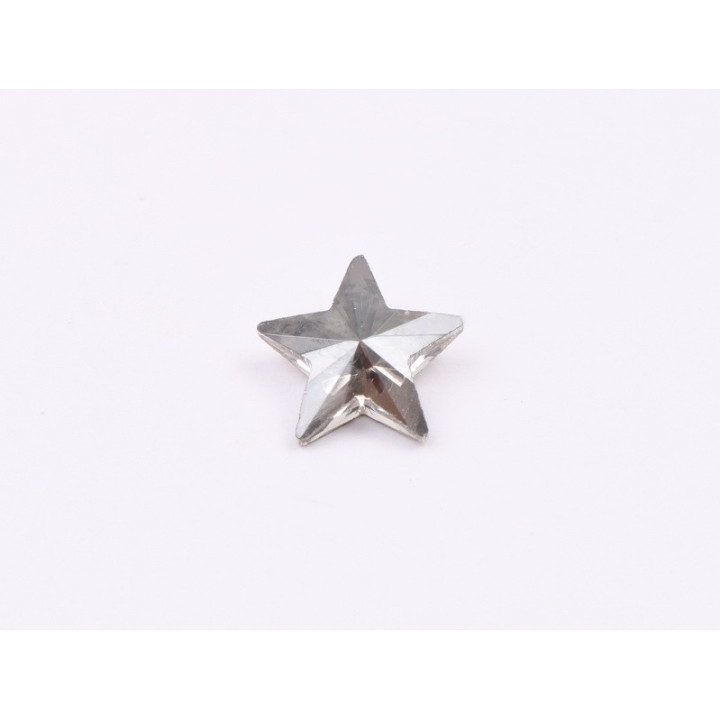 P4561-Cristal Star Fancy Stone, 10mm, Crystal Satin Silver Foiled - 1 buc