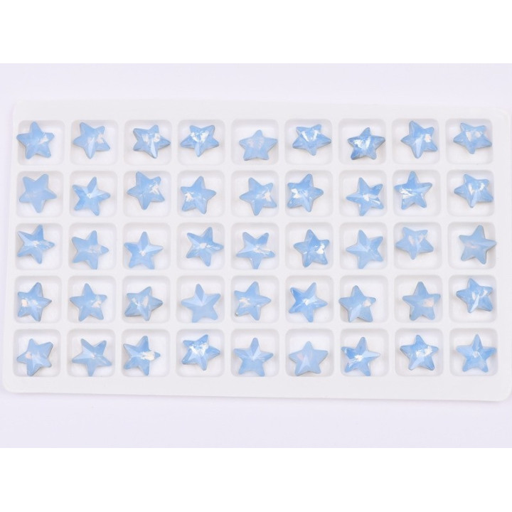 P4562-Cristal Star Fancy Stone, 10mm, Sapphire Opal Silver Foiled - 1 buc