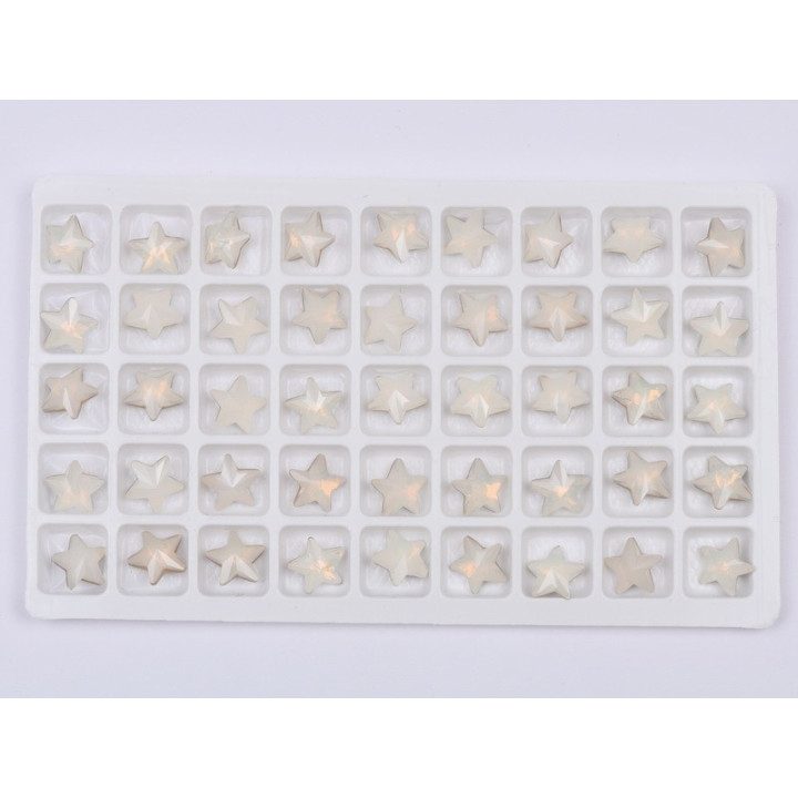 P4566-Cristal Star Fancy Stone, 10mm, Sand Opal Silver Foiled - 1 buc