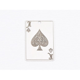 E1619 G Charm / Pandant  Ag 925 "Ace" 20x14mm, 0.6mm 1 buc