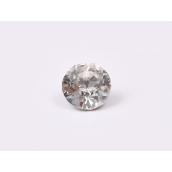 0702-Austria Chaton Round Stone, 7mm, Crystal Silver Shade Silver Foiled - 1 buc