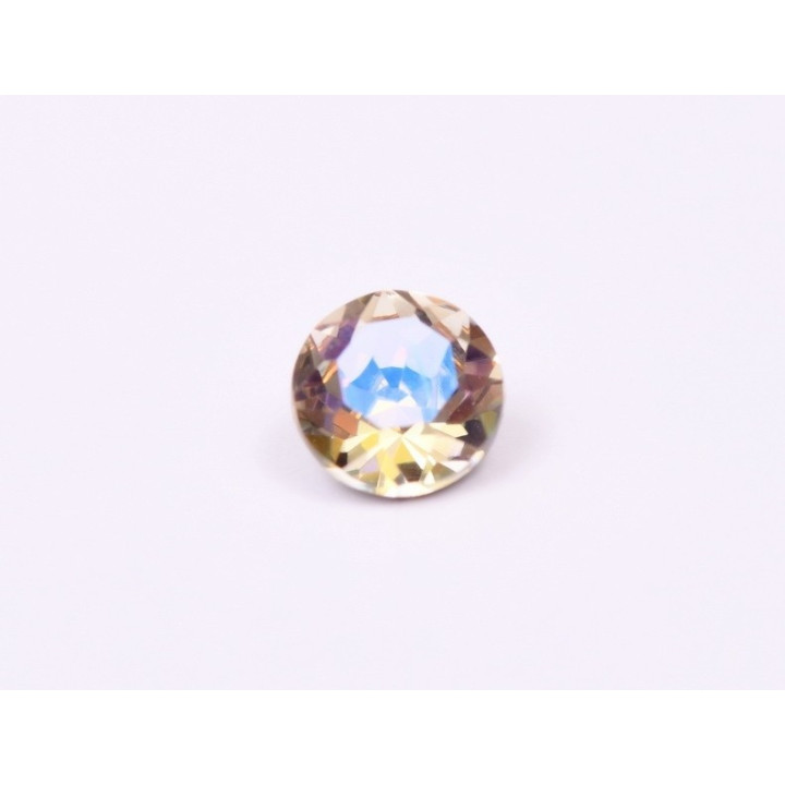 0708-Austria Chaton Round Stone, 7mm, Crystal Paradise Shine Silver Foiled - 1 buc