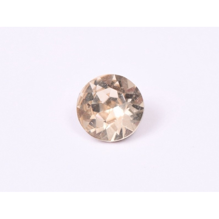 0710-Austria Chaton Round Stone, 7mm, Light Peach Silver Foiled - 1 buc