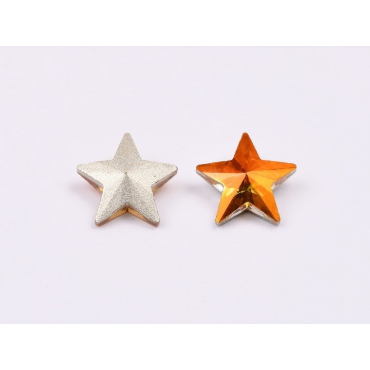 P4585-Cristal Star Fancy Stone, 10mm, Crystal Astral Pink Silver Foiled - 1 buc