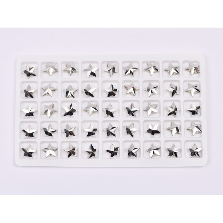 P4586-Cristal Star Fancy Stone, 10mm, Crystal Comet Argent Light Silver Foiled - 1 buc