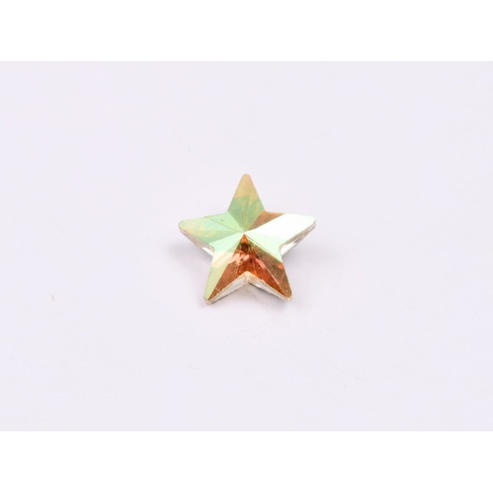 P4590-Cristal Star Fancy Stone, 10mm, Crystal Sun Silver Foiled - 1 buc