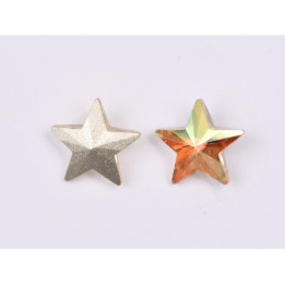 P4590-Cristal Star Fancy Stone, 10mm, Crystal Sun Silver Foiled - 1 buc