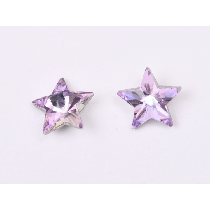 P4591-Cristal Star Fancy Stone, 10mm, Crystal Vitrail Light Silver Foiled - 1 buc
