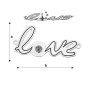 G0274-Link LOVE cu loc pentru perla 5817 de 8mm 1 buc - bijuterii personalizate din argint | simoshop