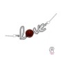 G0274-Link LOVE cu loc pentru perla 5817 de 8mm 1 buc - bijuterii personalizate din argint | simoshop