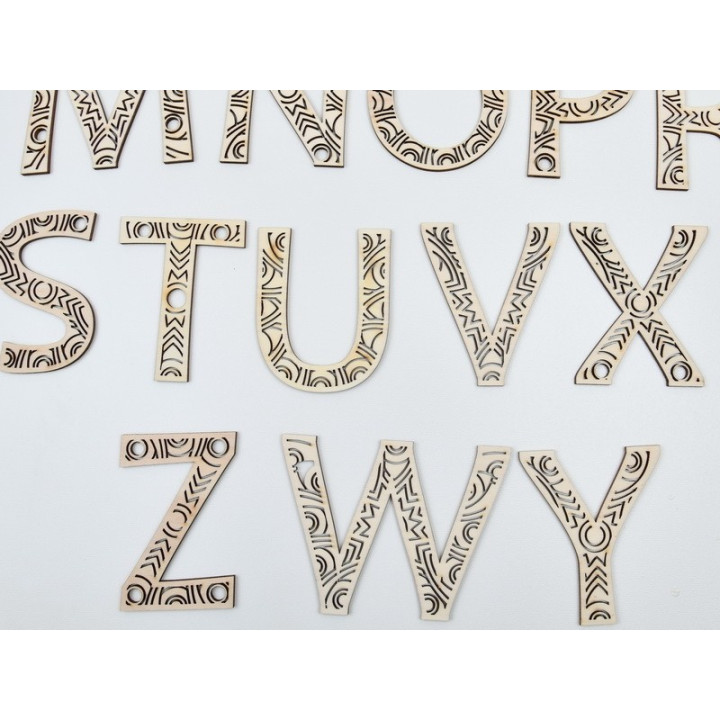 L796-Litera decorativa din lemn 11cm