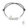 G0274-Link LOVE cu loc pentru perla 5817 de 8mm 1 buc - bijuterii personalizate din argint | simoshop