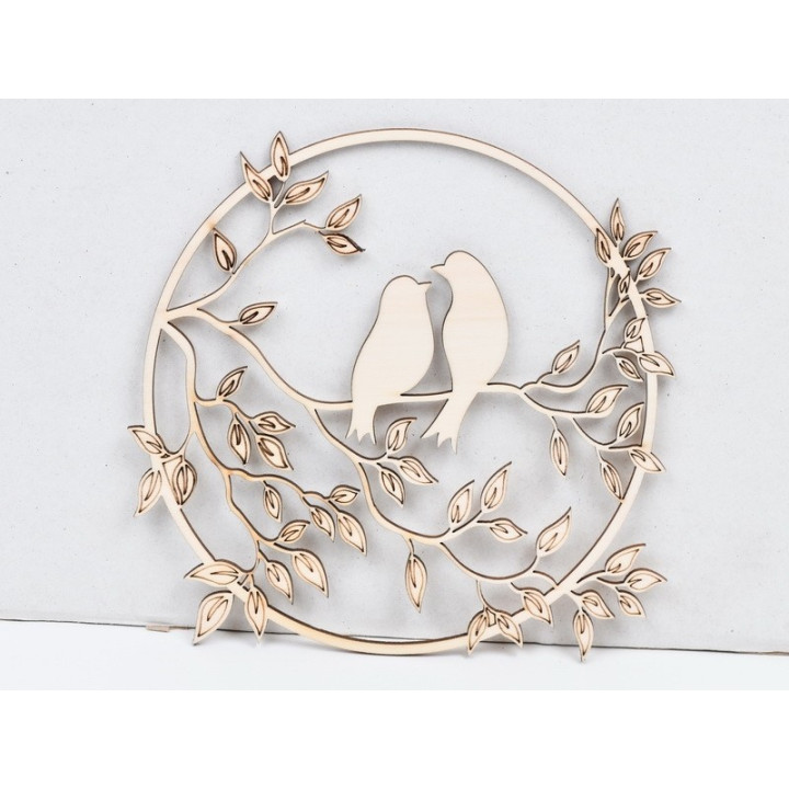 L797-Decoratiune lemn Vultur 3D  17x13.5- 1 buc
