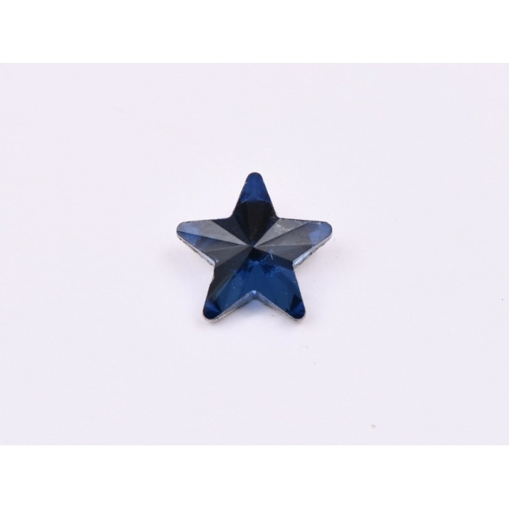 P4606-Cristal Star Fancy Stone, 10mm, Montana Silver Foiled - 1 buc