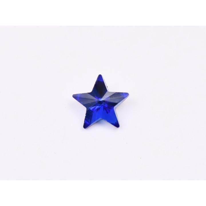 P4612-Cristal Star Fancy Stone, 10mm, Capri Blue Silver Foiled - 1 buc