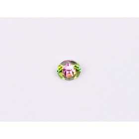 0715-Austria Chaton Round Stone, 7mm, Crystal Vitrail Rose Silver Foiled - 1 buc