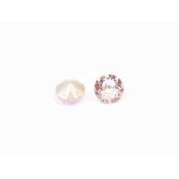 0721-Austria Chaton Round Stone, 6mm, Rosaline Silver Foiled - 1 buc