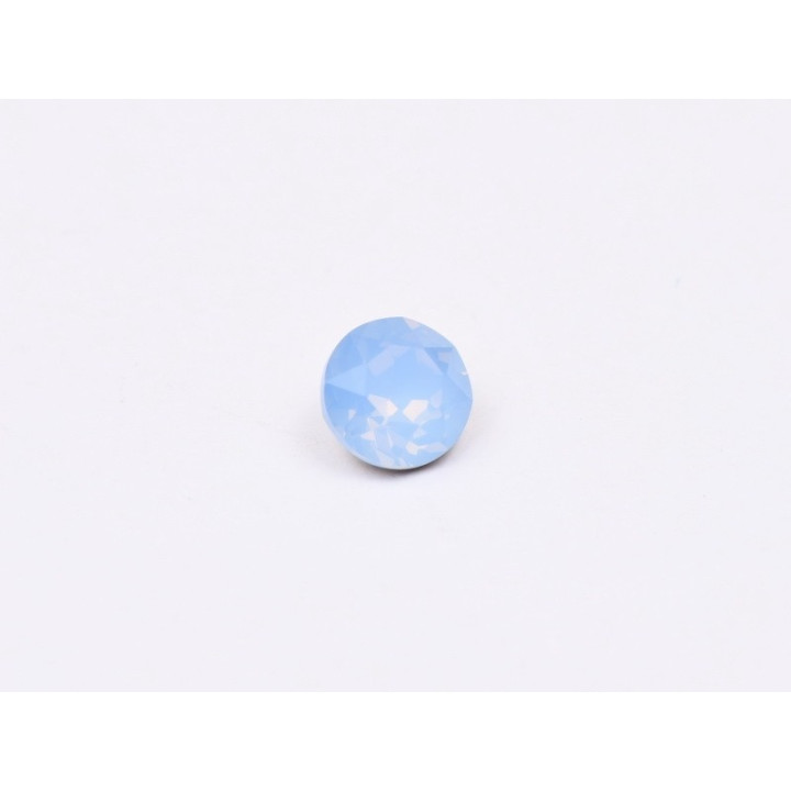 0722-Austria Chaton Round Stone, 6mm, Sapphire Opal Silver Foiled - 1 buc
