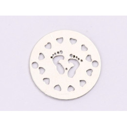 E1637 N Link Ag 925 "Floare abstracta" 16.5mm, 0.5mm 1 buc