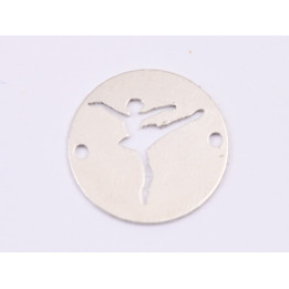 E1638 N Link Ag 925 "Talpite bebe cu inimioare" 13mm, 0.5mm 1 buc