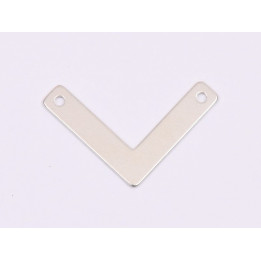 E1643 N Link Ag 925 "V" 15x15mm, 0.5mm 1 buc