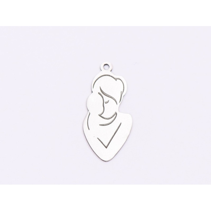 E1647 N Charm Ag 925 "Mom & baby" 21x10mm, 0.5mm 1 buc