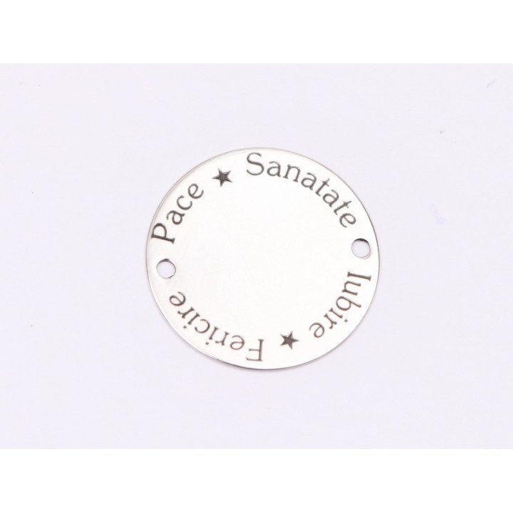 E1650 GS Link Ag 925 "Urari Botez/Mot" 16.5mm, 0.3mm 1 buc