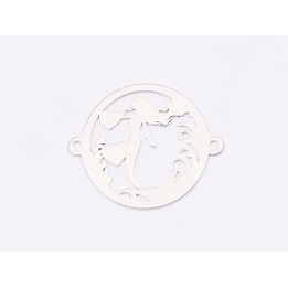 E1678 N Link Ag 925 Sirena, 16.5x20mm, 0.5mm- 1 buc