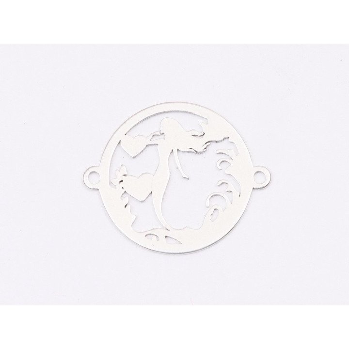 E1678 N Link Ag 925 Sirena, 16.5x20mm, 0.5mm- 1 buc