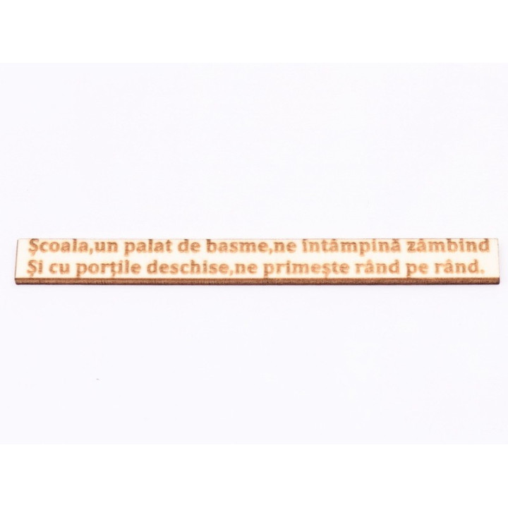 L134-Placuta din lemn personalizabila cu text 1.5x15cm 1buc