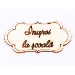 L841-Decupaj din lemn "Inapoi la soala" 1 buc