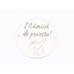 E1697 G Pandant Ag 925Cea  mai minunata sotie 16.5mm, 0.3mm 1 buc