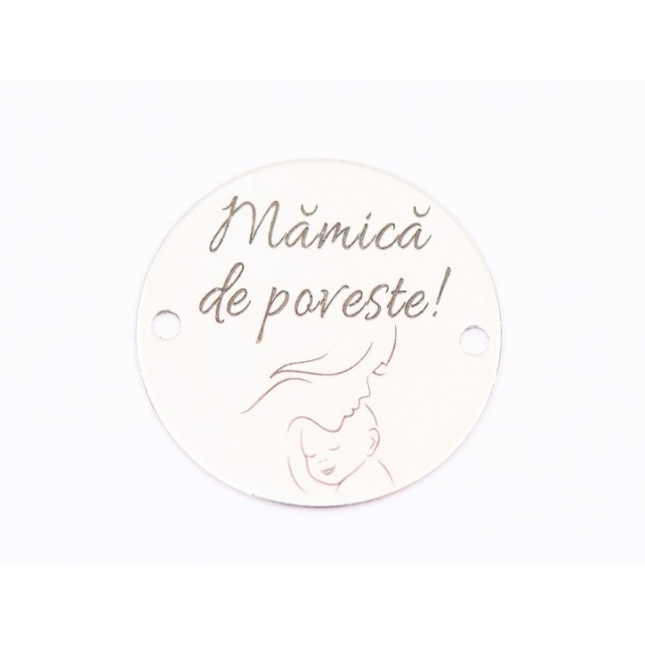 E1697 G Pandant Ag 925Cea  mai minunata sotie 16.5mm, 0.3mm 1 buc