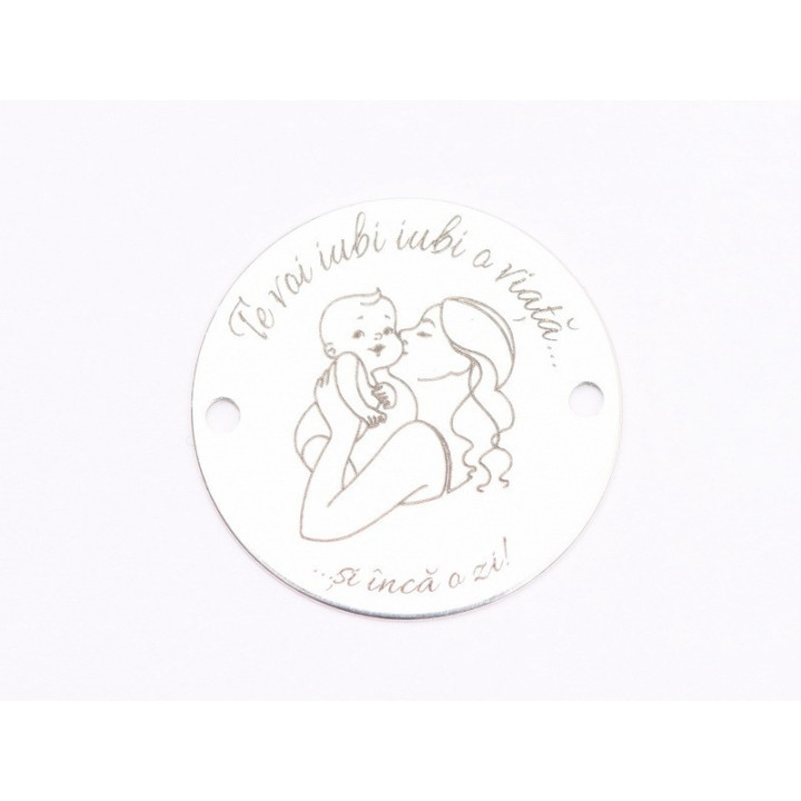 E1698 GS Pandant Ag 925"Noi definim infinitul"16.5mm, 0.3mm 1 buc