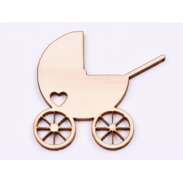 L852-Decupaj din lemn Fulg de nea  3.5 cm - 1 buc