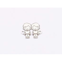 E1726 G Link Ag 925 Baieti 13x10x0.6mm 1 buc