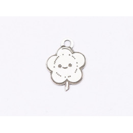E1731 G Charm Ag 925 Floricica 10x7x0.3mm 1 buc