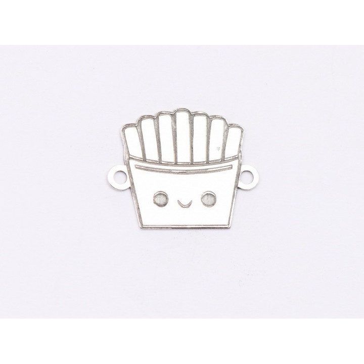 E1736 G Link Ag 925 Fries 13.6x11x0.3mm 1 buc