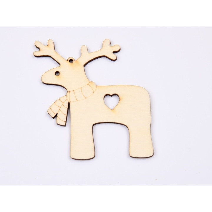 L880- Glob din lemn, ren, 8x8.5cm - 1 buc