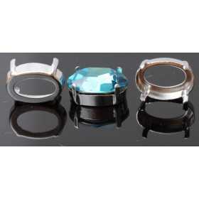 0917-SWAROVSKI ELEMENTS Settings 4120 18x13 argintiu fara gauri - bijuterii personalizate din argint | simoshop