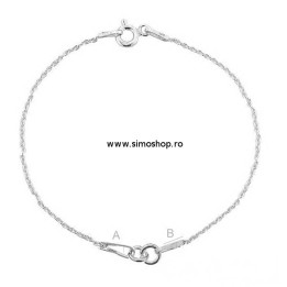 G0369-Baza bratara pentru link-uri 18 cm 1 buc - bijuterii personalizate din argint | simoshop