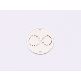 E1783 N Link Ag 925 Doua inimioare  , 13mm, 0.5mm 1 buc