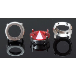 0924-SWAROVSKI ELEMENTS Settings 1122 Rivoli 18mm PLACAT ARGINT - bijuterii personalizate din argint | simoshop