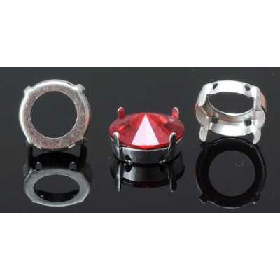 0924-SWAROVSKI ELEMENTS Settings 1122 Rivoli 18mm PLACAT ARGINT - bijuterii personalizate din argint | simoshop
