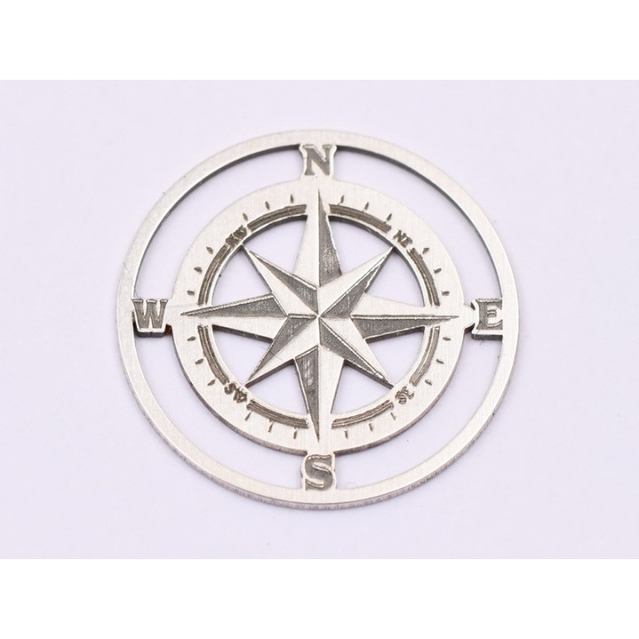 E1792 G Pandant Ag 925 Busola , 16x16x0.5 mm 1 buc