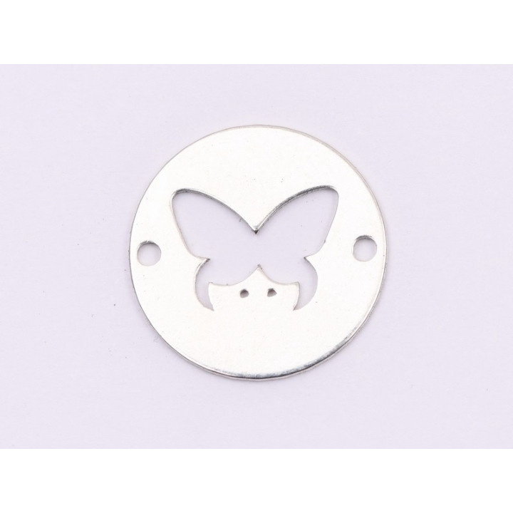 E1814 N Link Ag 925 Paw prints , 13mm, 0.5mm 1 buc