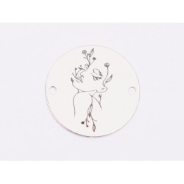 E1819 GS Link Ag 925 Chip, model stilizat 3, 16.5mm, 0.3mm 1 buc
