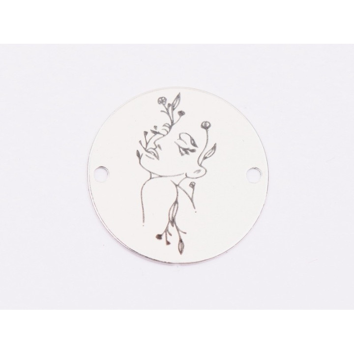 E1819 GS Link Ag 925 Chip, model stilizat 3, 16.5mm, 0.3mm 1 buc